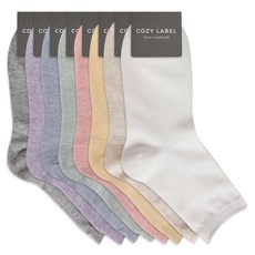 COZY LABEL 女款淺色羅紋長襪 8款