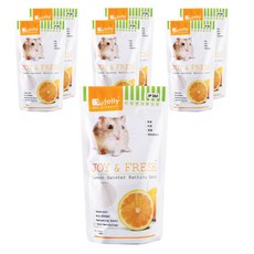 졸리 햄스터 목욕모래 레몬향, 7개입, 500g