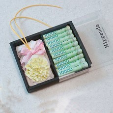 Mippeuda 石膏擴香 康乃馨零用錢盒 六角 白麝香, 黃色