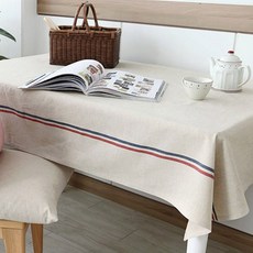 decotonik 亞麻桌巾, 混色, 2 人 (120 x 120 厘米)