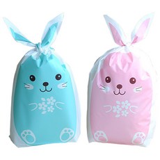 e-home baking 包袱巾兔子 Jumbo 薄荷 20入 + 粉紅 20入, 混合顏色, 1套