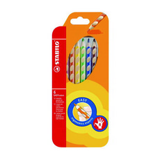 STABILO 思筆樂 Easycolor 右手專用彩色鉛筆組, 6色, 1個