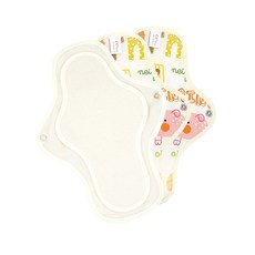 ee'chae 動物圖案布衛生棉 M號, 1件, 3個