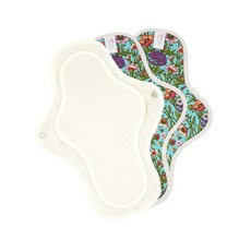 藍色植物園兩層吸收墊蝶翼型布衛生棉, 1件, 3個