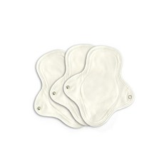 eechae 素色一體成型布質衛生棉, 小型, 3組, 1個