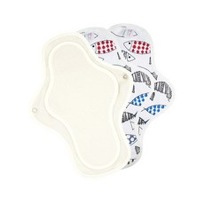 ee'chae 魚圖案布衛生棉 M號, 1件, 3個