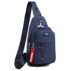 MARCO POLO 單肩包 MP3021+鑰匙圈, 海軍