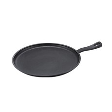 MOOSSE IH爐適用單柄鑄鐵牛排煎鍋, 黑色, 21cm, 1個