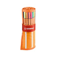 STABILO 思筆樂 Point 88 30色鋼珠筆套組 0.4mm, 橘色, 1套