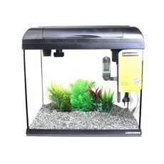 LEECOM 推薦森林裝飾魚缸套組 XP-360, 黑色