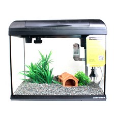 LEECOM 赭色魚缸套組 XP-460, 黑色