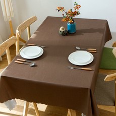 마켓피오 북유럽 방수 식탁보, 브라운, 800 x 1200 mm, 1개