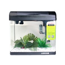 LEECOM 魚缸闊葉裝飾套組 XC360, 黑色