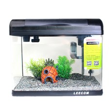 LEECOM 鳳梨裝飾魚缸組 XC460, 黑色