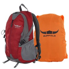 BUFFALO 登山後背包 25L, 酒紅色