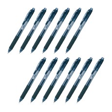 Pentel 飛龍文具 中性筆 Energel X BLN105AX 0.5mm, 黑色的, 12件