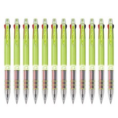 자바펜 중성펜 나노3겔&C 0.4mm, 라임, 12개