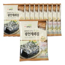 청해명가 올리브향 그윽한 광천재래김, 20g, 10개