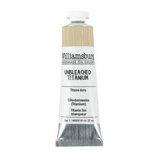 Williamsburg 威廉斯堡油畫顏料 S1 6000181 UnbleachedTitanium, 37ml, 1色