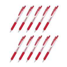 ZEBRA 斑馬牌 SARASA SARASA CLIP按動中性筆 JJS15 0.4mm, 紅色, 10個