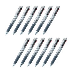 ZEBRA 斑馬牌 Bolsha Clip-on Multi 4+1 B4SA1 圓珠筆 0.7mm + Sharp 0.5mm, 透明度, 12件