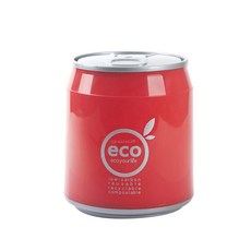 Atigo 環保風格飲料罐迷你垃圾桶, 紅色, 1個
