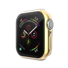 VICHELLE Bright Apple Watch Series 4 矽膠保護殼 44mm, 金色, 1個