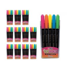 DONG-A 螢光筆 5色組, 混色, 12套