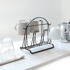 리빙해피 H.O.W 컵걸이 6P, 카카오, 2개입