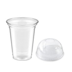 하이시스로지텍 490ml PLA 아이스컵 + 92mm 돔뚜껑, 50개, 1세트
