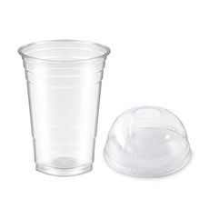 하이시스로지텍 600ml PLA 아이스컵 + 98mm 돔뚜껑, 1개입, 50세트