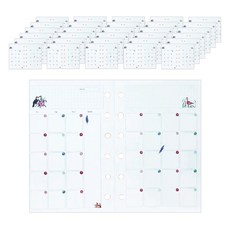 kkukku kkakka 大夢想 6 孔日記圖嵌月計劃 10p, 20張