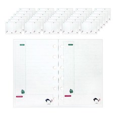kkukku kkakka 大夢想 6 孔日記圖片鑲嵌核心筆記 10p, 20張