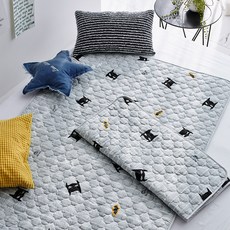 PRIELLE Hero超細纖維絎縫防水墊, 灰色, 1件