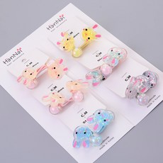 HANNAL RIBON 混搭星星+兔子髮圈6件組