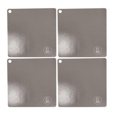 MONACO OLIVE 方形電磁爐烹飪保護墊, 單一顏色, 4個