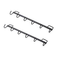 廚房工具收納掛架, 黑色的, 2件