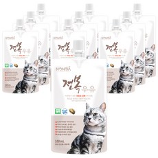논다 고양이용 전연령 전복 우유, 전복맛, 10개
