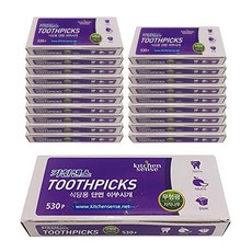 KITCHEN SENSE 餐廳用單面木牙籤, 530件, 20個