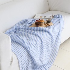 CASA VERDE 泡泡紗單層薄毯 + 收納袋套組