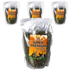 슈퍼주 프리미엄 알팔파 펠렛 사료, 4개, 900g