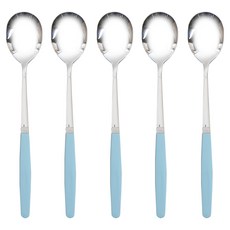 RAONNURI Pick Me 彩色成人湯匙, 天空藍, 5個