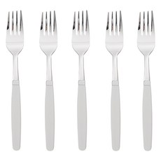 RAONNURI PICK-ME彩色叉子, 基本白 W, 5件