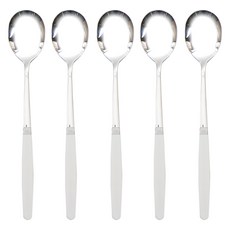 RAONNURI Pick Me 彩色成人湯匙, 白色, 5個