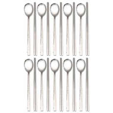 RAONNURI 奶酥紋路餐具組, 10套, 湯匙 + 筷子