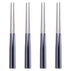 RAONNURI Perfect Grip孩童筷子, 灰色, 4雙