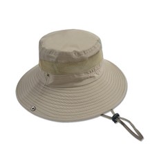 HUMONT 狩獵風網眼漁夫帽, 深米色