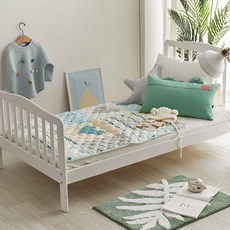 SHEZ HOME 純棉絎縫防水墊, 薄荷綠