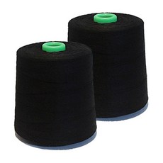 時尚重點 鎖邊專用線 40S/2, 黑色, 10000m