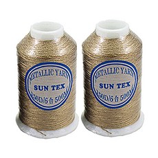 時尚重點裝飾縫紉線 150D/6, 金線, 2個